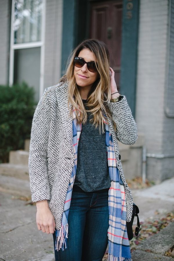 Outfit Post: Houndstooth Coat * Lou What Wear