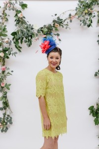 yellow derby dress