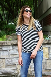 Madewell Flea Market Flares * Summer Denim * Black and White Stripes (6)