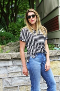 Madewell Flea Market Flares * Summer Denim * Black and White Stripes (9)