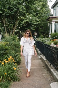 J.Crew Embroidered Tassel Tunic * J.Crew Sale * All White Outfits (19)
