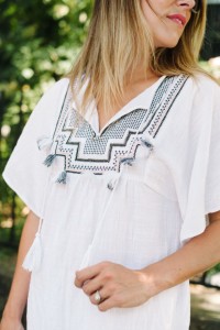 J.Crew Embroidered Tassel Tunic * J.Crew Sale * All White Outfits (11)