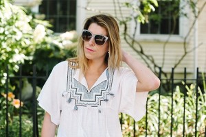 J.Crew Embroidered Tassel Tunic * J.Crew Sale * All White Outfits (3)