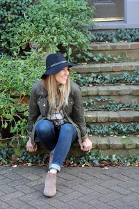 J.Crew Field Jacket * Floppy Hat * Fall Style (4)