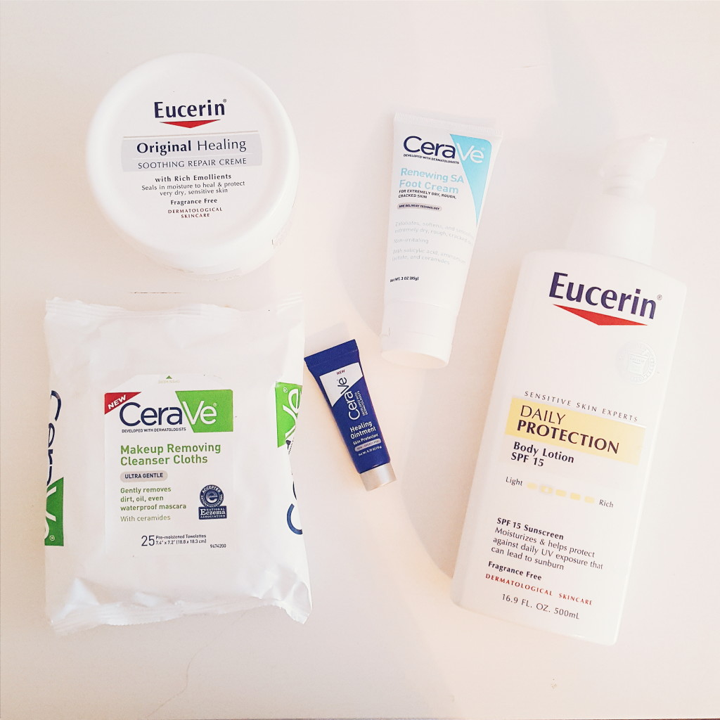 dry skin solutions * eucerin and cerave product reviews 