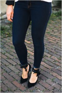 Nordstrom Blank NYC Leather Jacket * All Black Outfit * Lace Up Heels * Lou What Wear (9)
