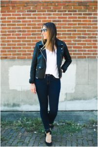 Nordstrom Blank NYC Leather Jacket * All Black Outfit * Lace Up Heels * Lou What Wear (16)