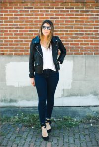 Nordstrom Blank NYC Leather Jacket * All Black Outfit * Lace Up Heels * Lou What Wear (15)