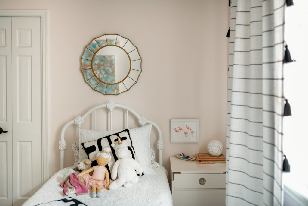 Modern Little Girl's Room * Black and White Kids Room