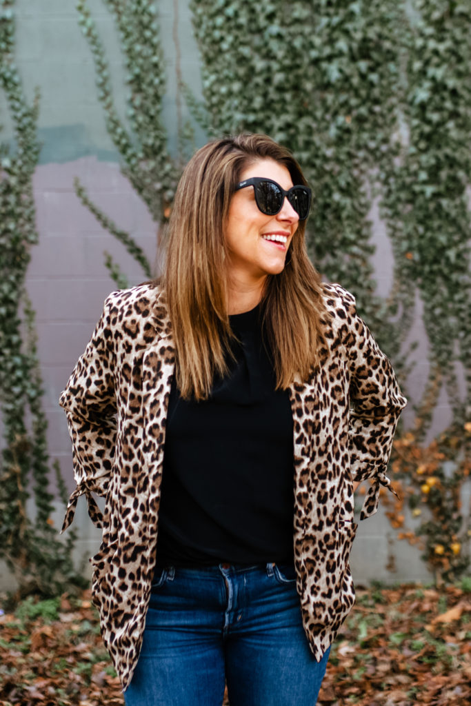 Leopard Print Blazer | Quay My Way Sunglasses | Lou What Wear Work Outfit Ideas 